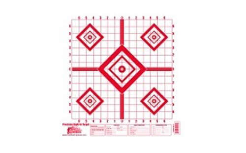 Targets Pro Shot Products Sight In PROSHOT 16X16 RED SIGHT IN 10PK